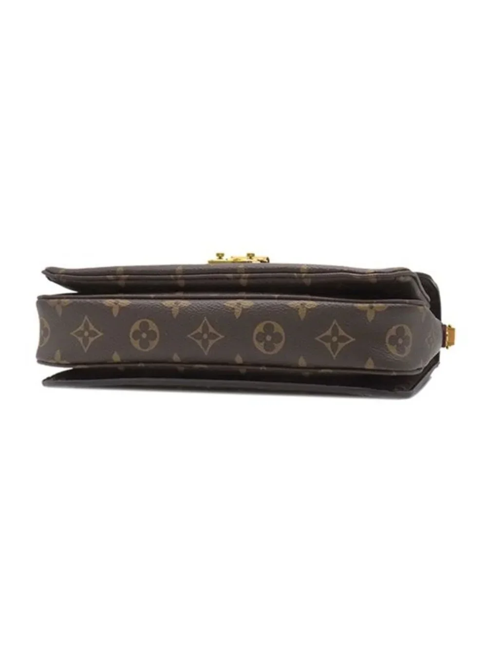 Louis Vuitton 2-Way Bag Pochette Metis MM Monogram Canvas Gold Brown Shoulder